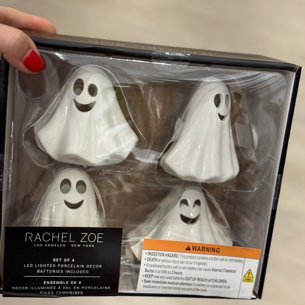 Rachel Zoe White Ghost Decorations Set